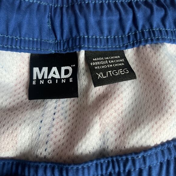 Mad Engine Men's Star Print Striped Americana Swim Shorts Patriotic Men’s XL NWT - Picture 5 of 6